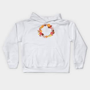 Autumn wreath Kids Hoodie